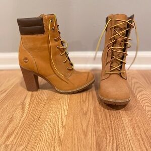 Timberland Women's Tan Heel Boots